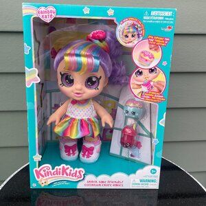 Kindi Kids Snack Time Friends Rainbow Kate Doll Brand New